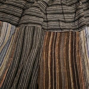 Chic Striped Skirt with Earthy Tones